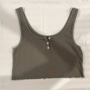 Never worn Green Cropped American Eagle Tank